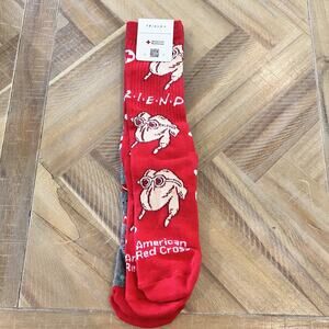 Brand New FRIENDS American Red‎ Cross Donor 2 Pair Socks BioWorld